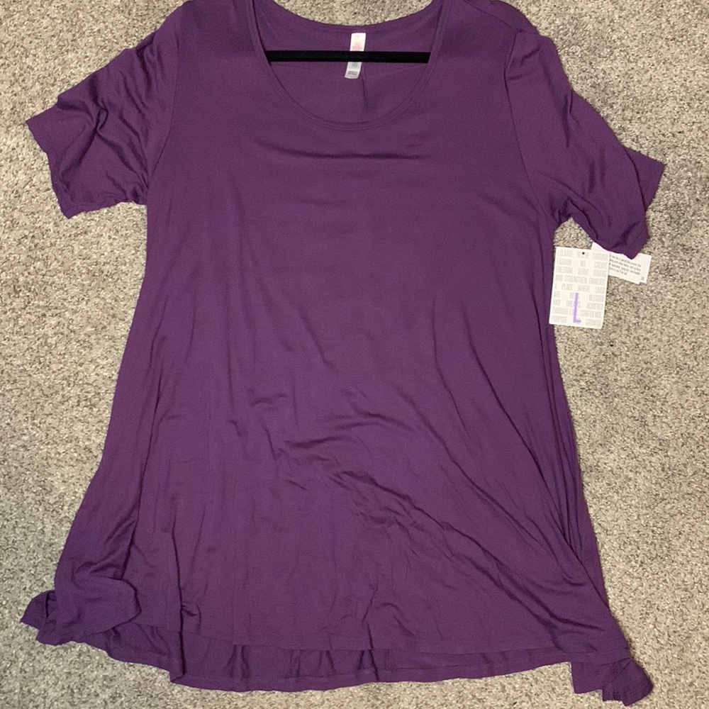 LulaRoe Purple Shirt Size L